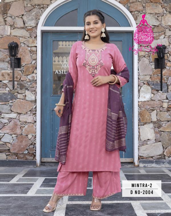 Mintra Vol 2 By Kajal Style Kurti Pant With Dupatta Collection